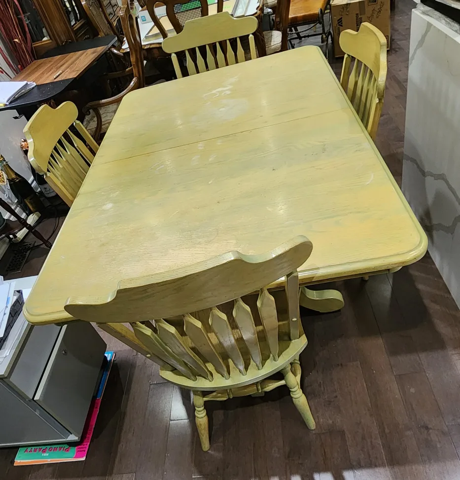 Mennonite made table and chairs from Brice's thumbnail