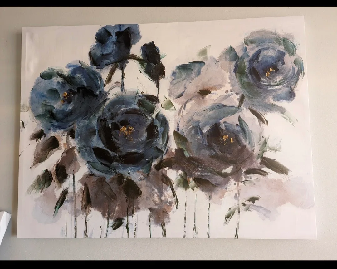 Floral Canvas Wall Art, 34" x 24" thumbnail