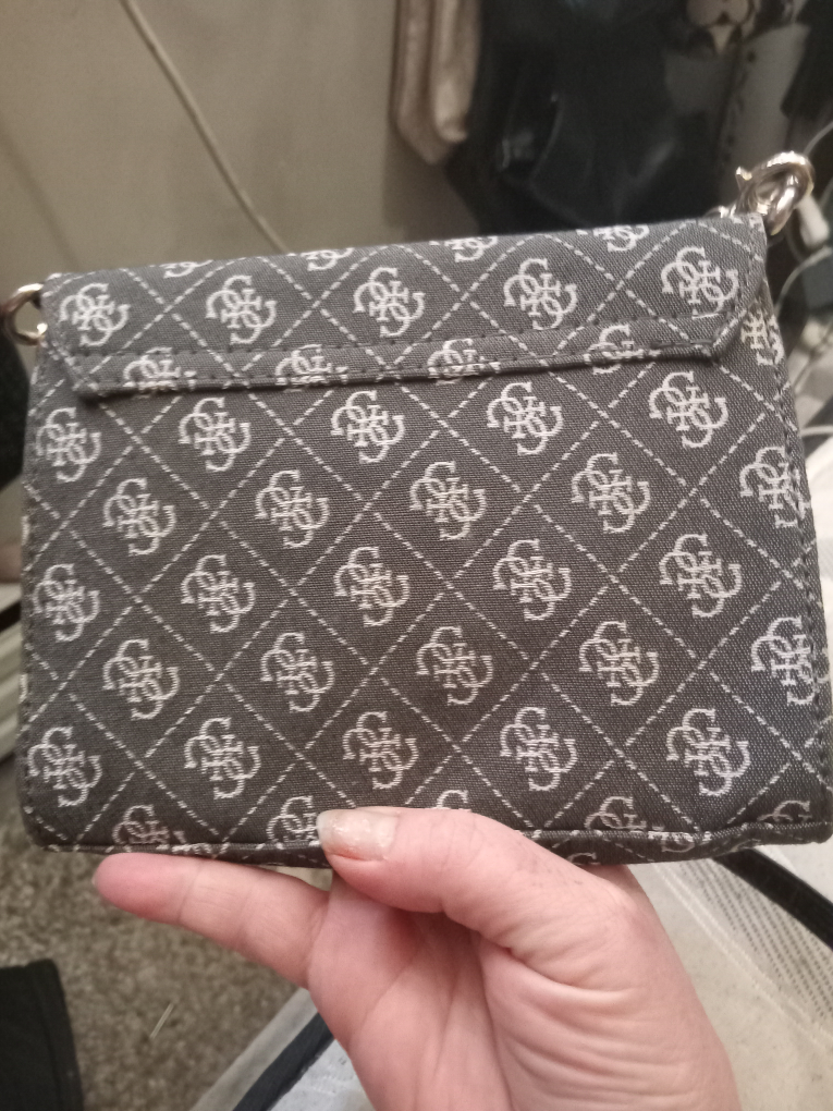 Guess Grey Patterned Crossbody Bag