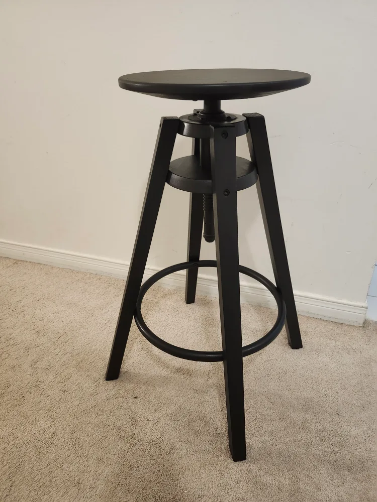 IKEA Franklin Bar Stool - Black thumbnail