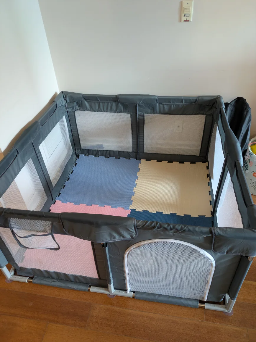 Grey Baby Playpen (50"x50") thumbnail