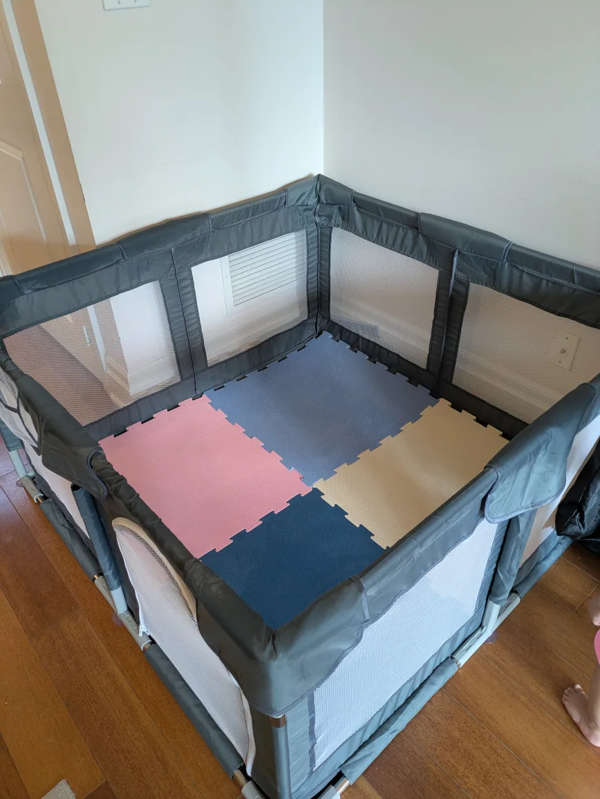 Grey Baby Playpen (50"x50") image indicator(2)