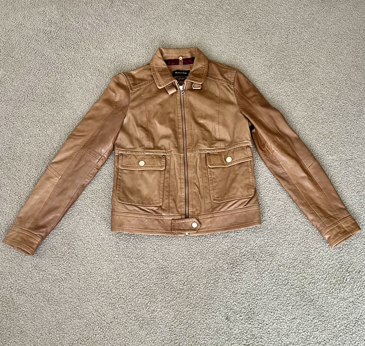 Massimo Dutti Leather Jacket