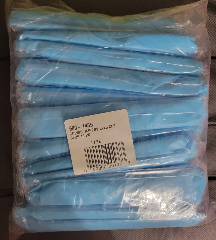 Gowns Imperv LVL3 CPE Blue 12/PK 🇨🇦 🍁 image indicator(2)