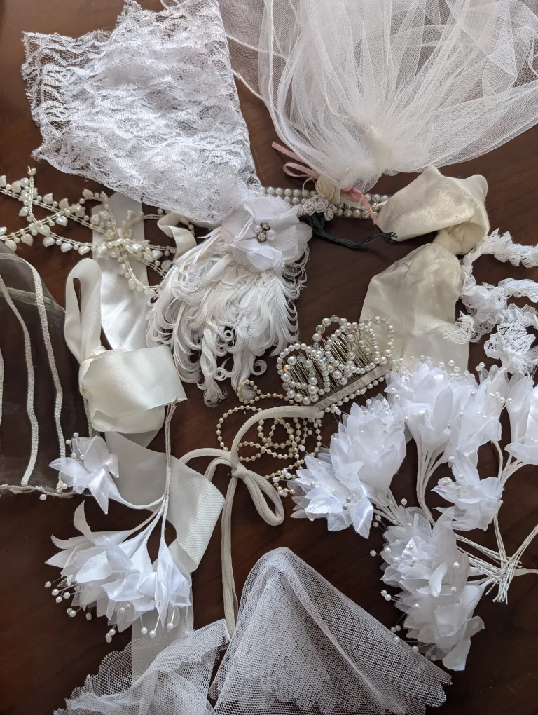 Vintage salvaged Wedding Accessories Bundle thumbnail