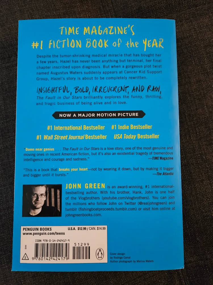 The Fault in Our Stars by John Green paperback MINT image indicator(3)