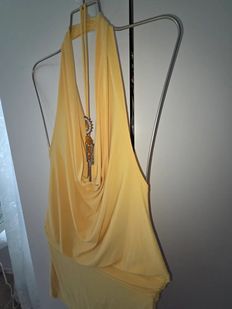 Yellow Halter Top Dress image indicator(5)