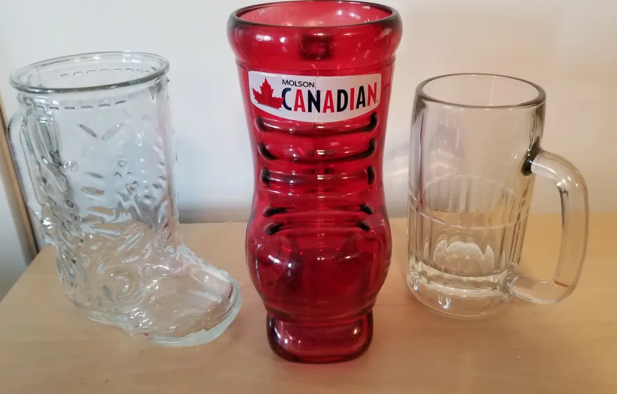🇨🇦 2 Boot Glass Mugs & 1 Clear Beer Mug available. 🍁 thumbnail