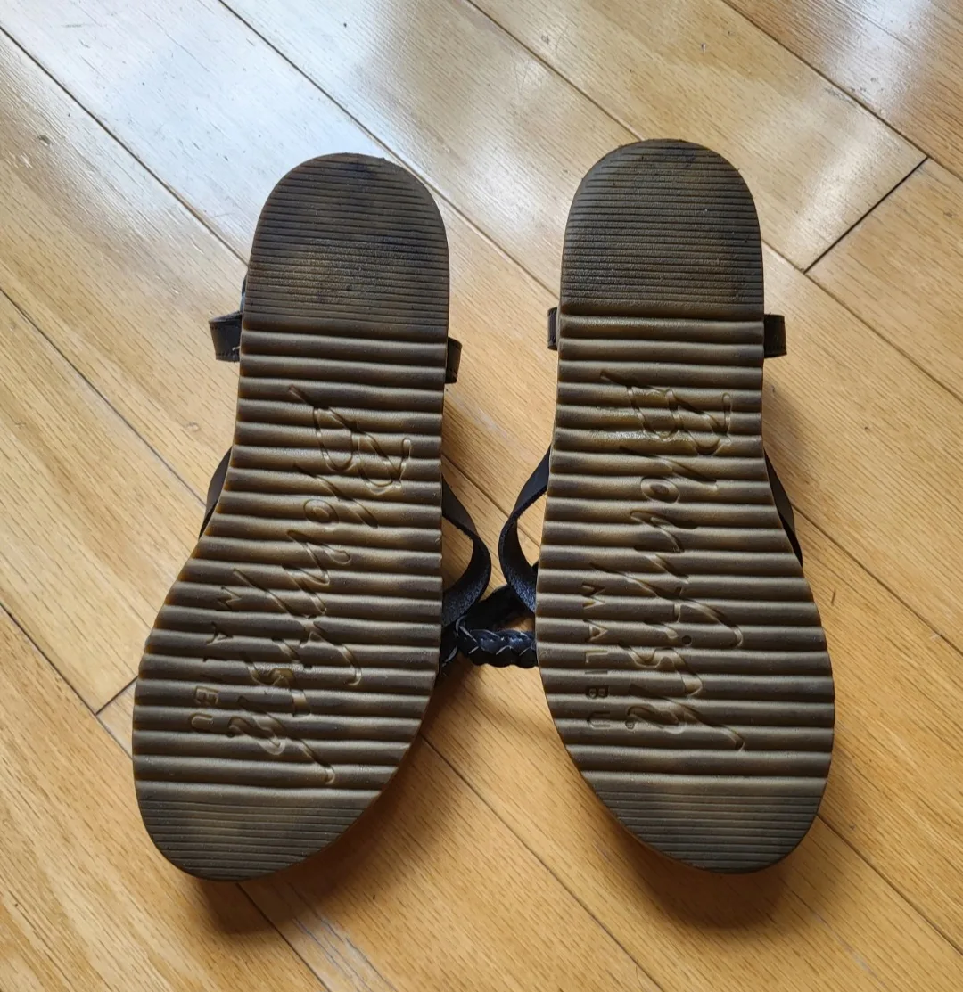 ❣️ New Blowfish Foxtail Black Vegan Leather Sandals size 6 image indicator(6)