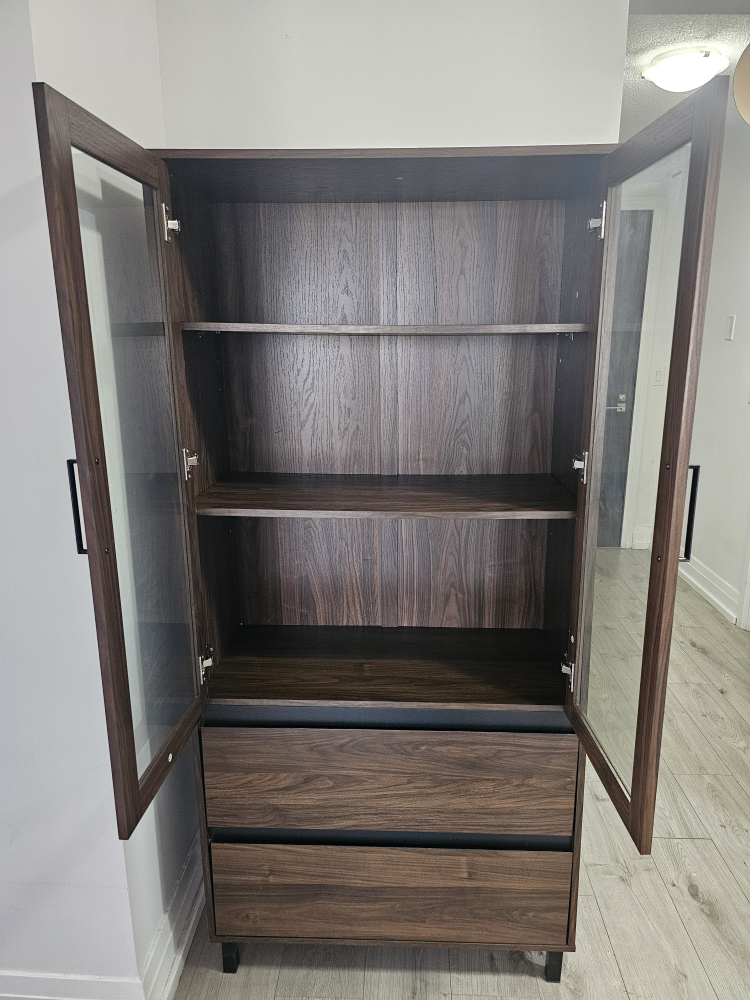 Brown Wooden Display Cabinet - photo 3