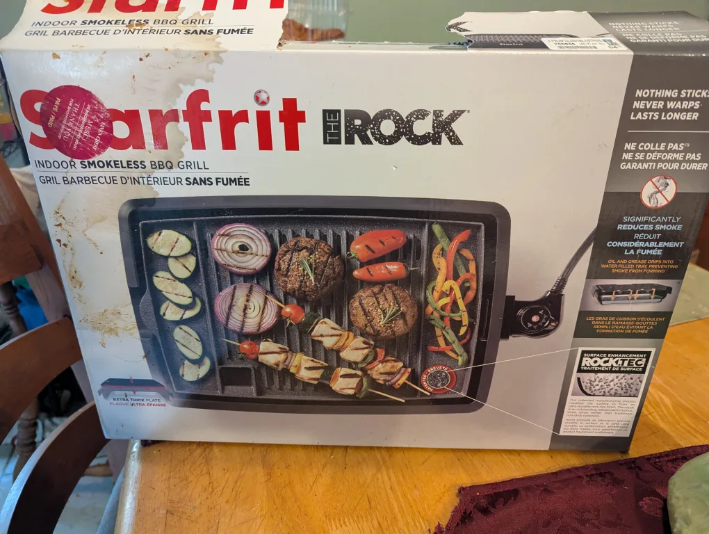 🇨🇦Starfrit The Rock Indoor Smokeless BBQ Grill thumbnail