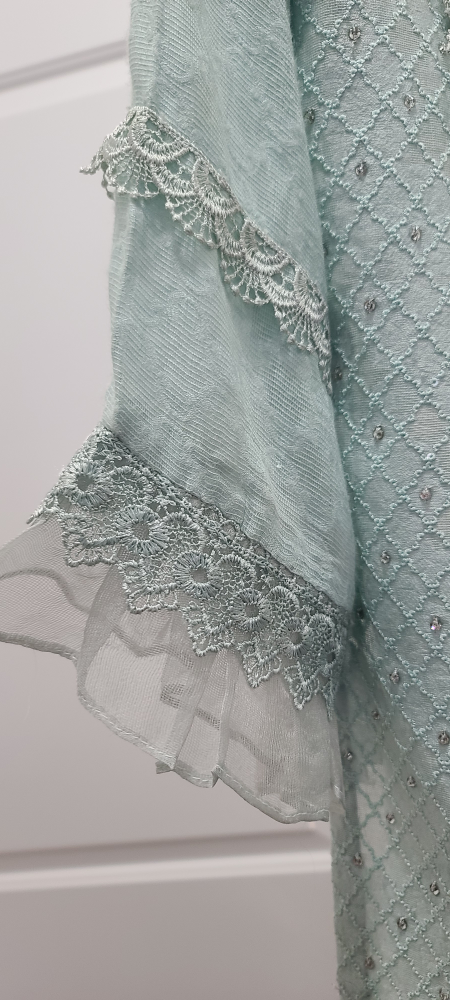 Light Blue Embellished Kurti - photo 3