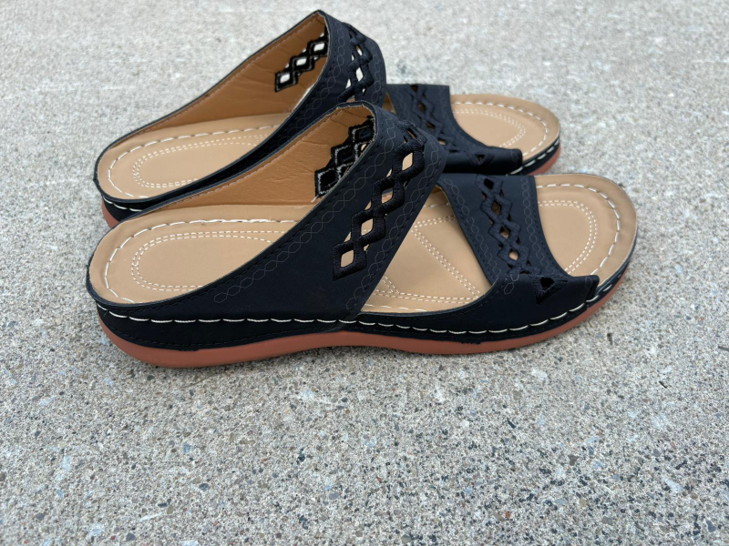 Black Sandals Size 43