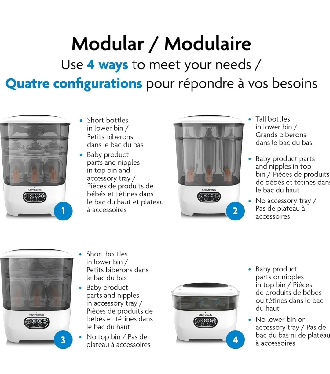 Baby Brezza Bottle Sterilizer & Dryer Advanced | Steam + HEPA image indicator(4)