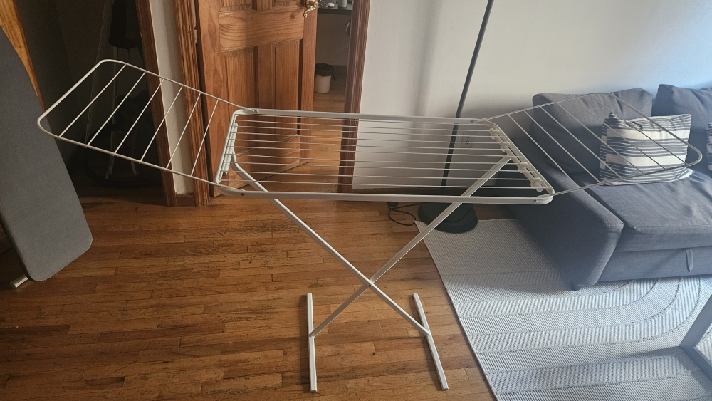 IKEA White Clothes Drying Rack - photo 2