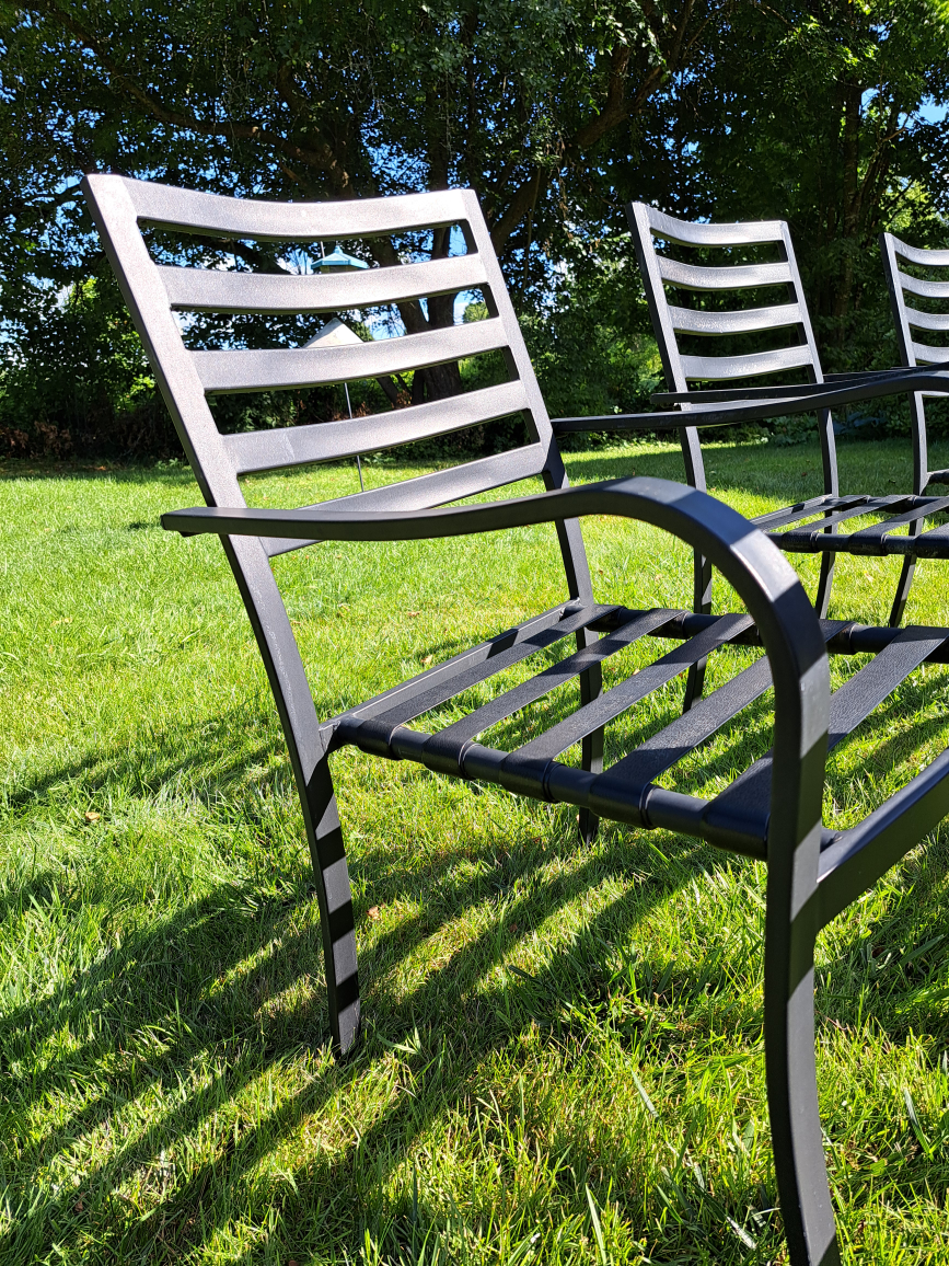 Set of 6 Outdoor Metal Chairs - photo 2