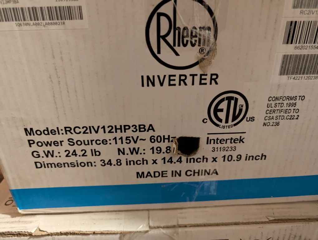 Rheem SEER 19 Inverter Heat Pump Mini Split image indicator(3)
