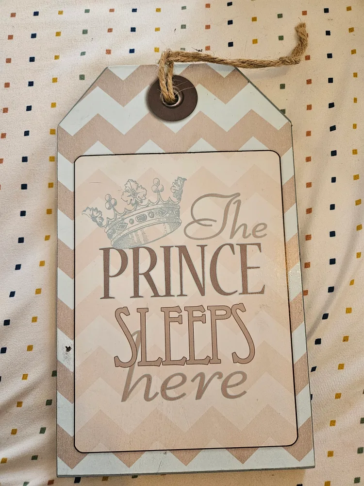 Hobby Lobby Baby Sleeping Door Hanger image indicator(3)