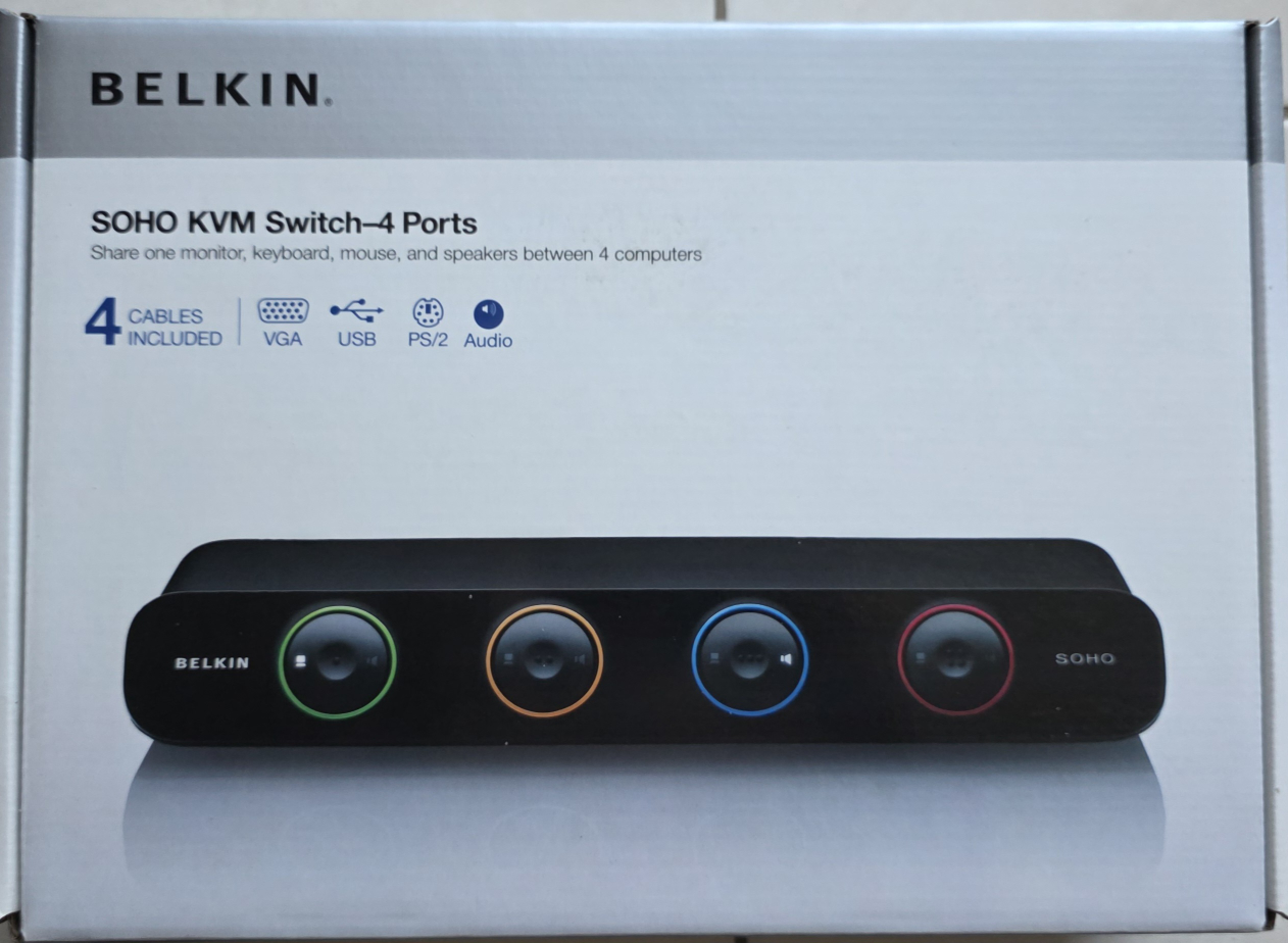 Belkin SOHO KVM Switch - 4 Ports