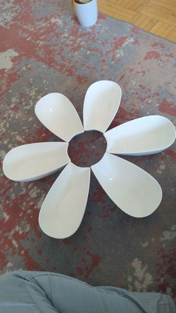 Set of 6 White Serving Bowls 🥕 thumbnail