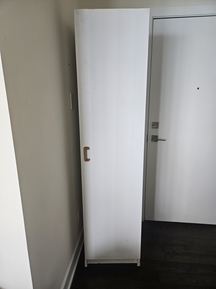 White Wardrobe Cabinet with Shelves