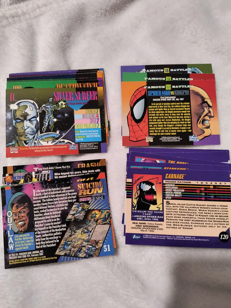 Vintage Marvel Trading Cards - 1992, 93, 94 image indicator(6)