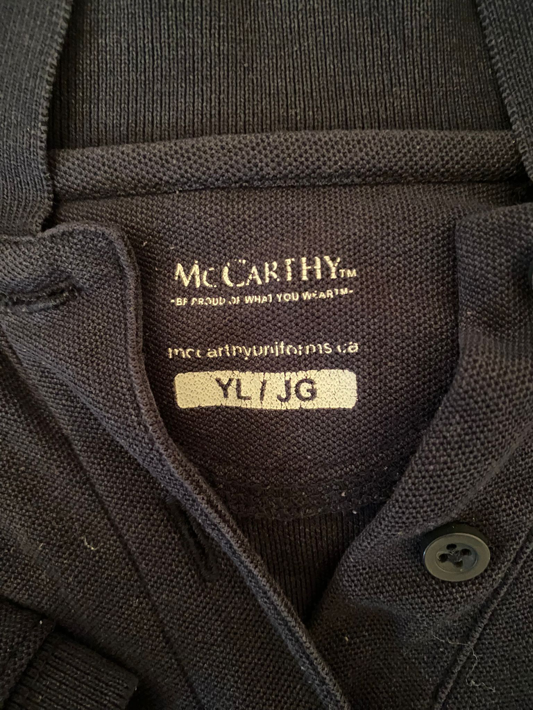 MPSJ McCarthy Girls Youth Large Long Sleeve Polo Shirt - photo 4
