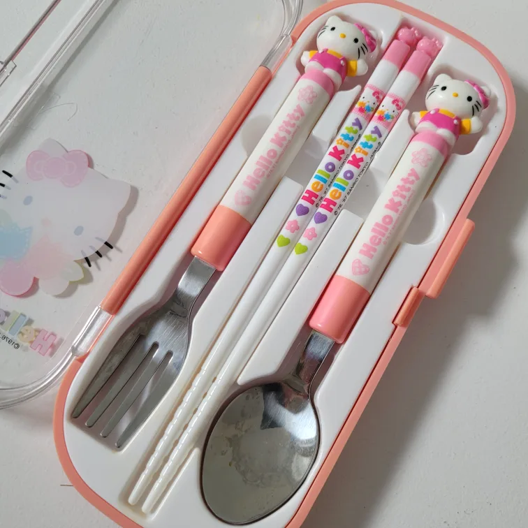 Japan Hello Kitty Stainless Utensils Set image indicator(2)