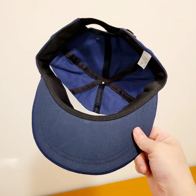 Brand New Vintage 90s Navy Blue Snapback Cap Hat image indicator(6)