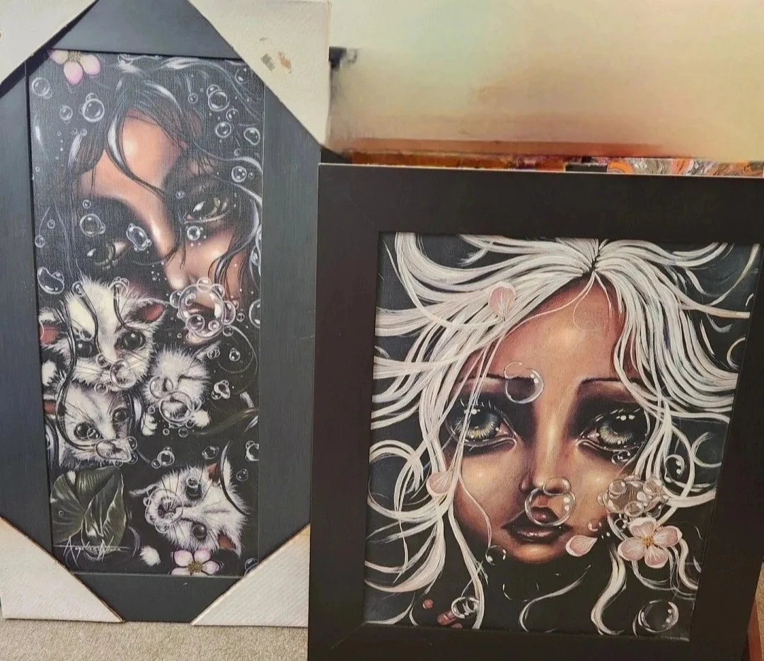 Angelina Wrona Official Paintings 2 piece Framed set thumbnail