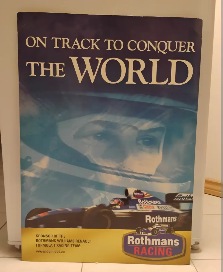 Jacques Villeneuve F1 Williams/Rothmans Racing Window Display thumbnail