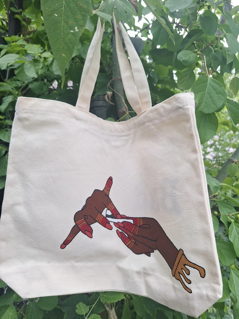 Bad Rani Tote Bag with zipper thumbnail