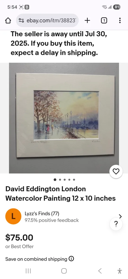 Framed London Piccadilly Circus Print by David Eddington image indicator(9)