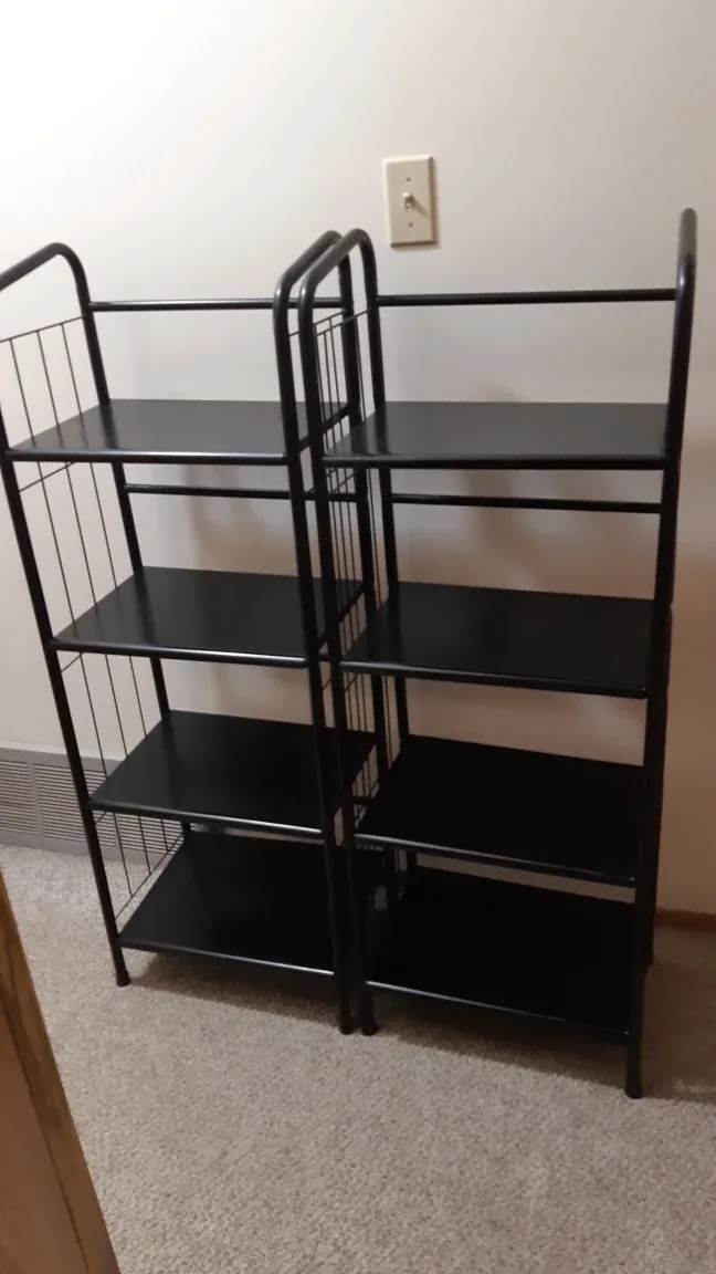 Black Metal Shelf Unit thumbnail