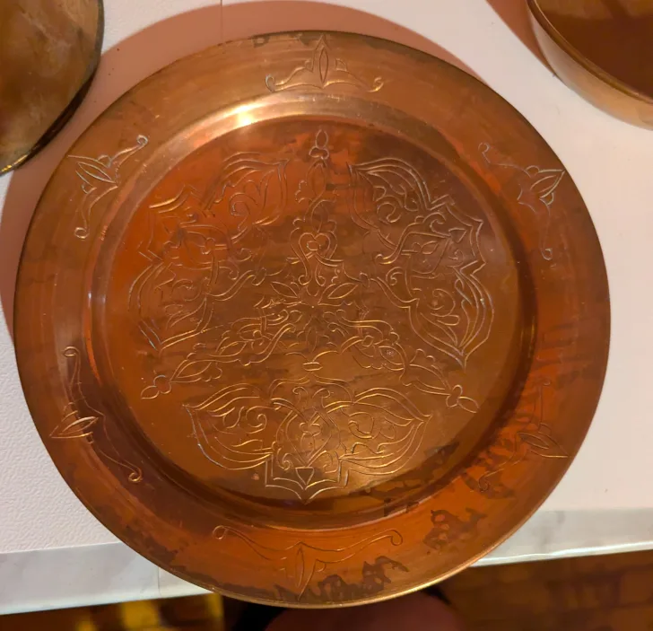 Vintage Copper Decorative Plate thumbnail