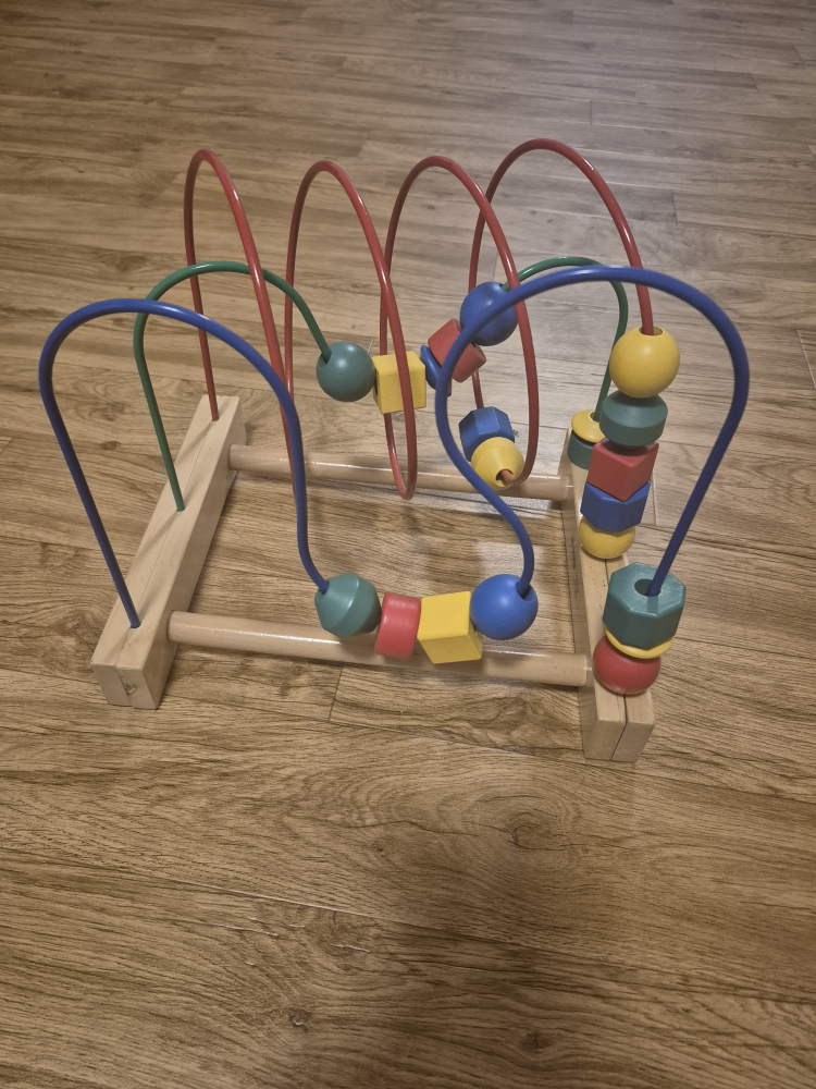 IKEA MULA Bead Roller Coaster toy.