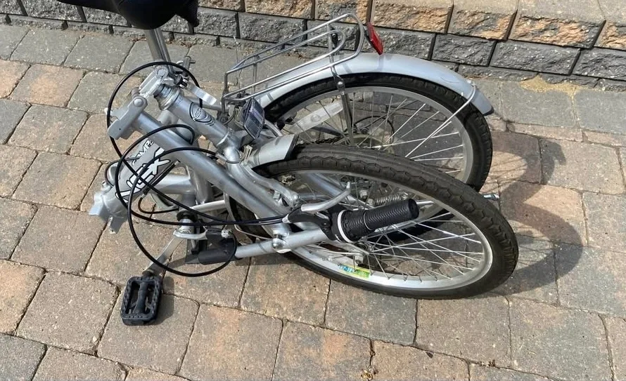 2 Like New NEXT Compact Folding Bicycles With Kickstands. image indicator(4)