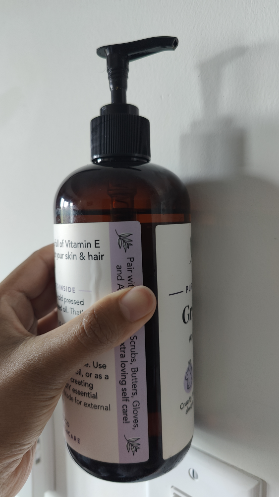 Bare Botanics Grapeseed Oil - 16oz - photo 2