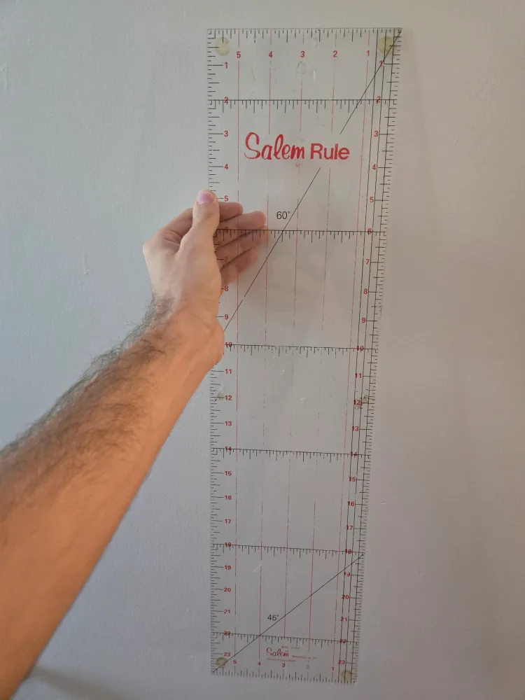 Salem Industries Clear Wide Ruler Rule 24" x 6" Vintage 1983 thumbnail