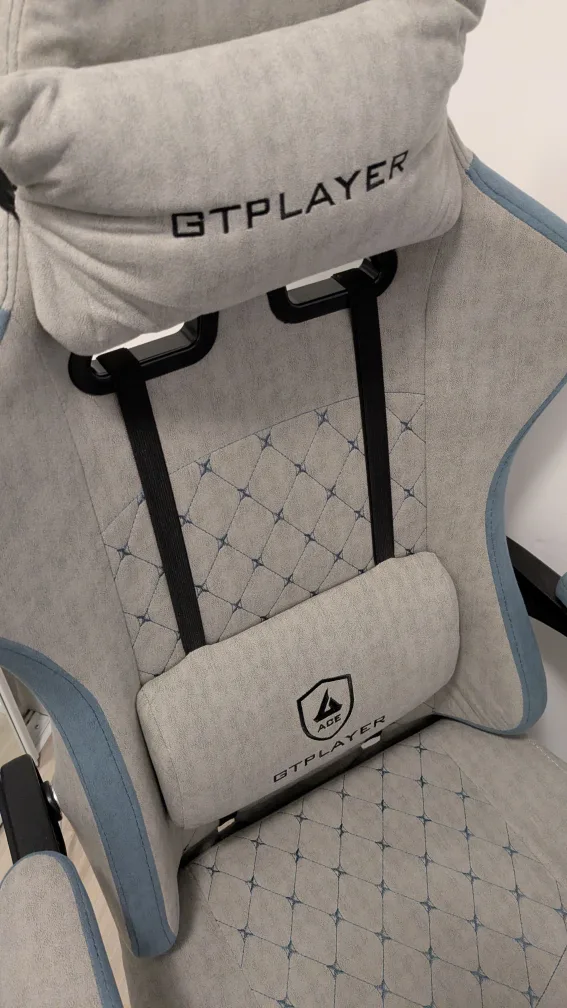 GTPlayer Gaming/Office Chair - Grey & Blue image indicator(3)