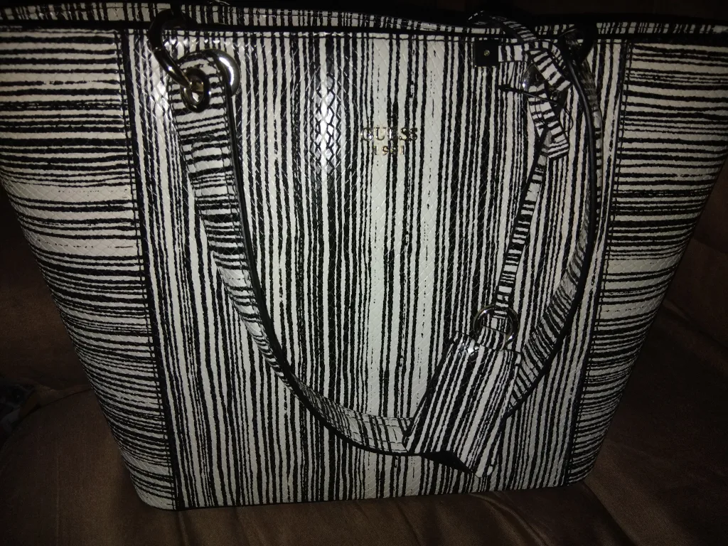 Guess Tote Bag - Black and White image indicator(2)