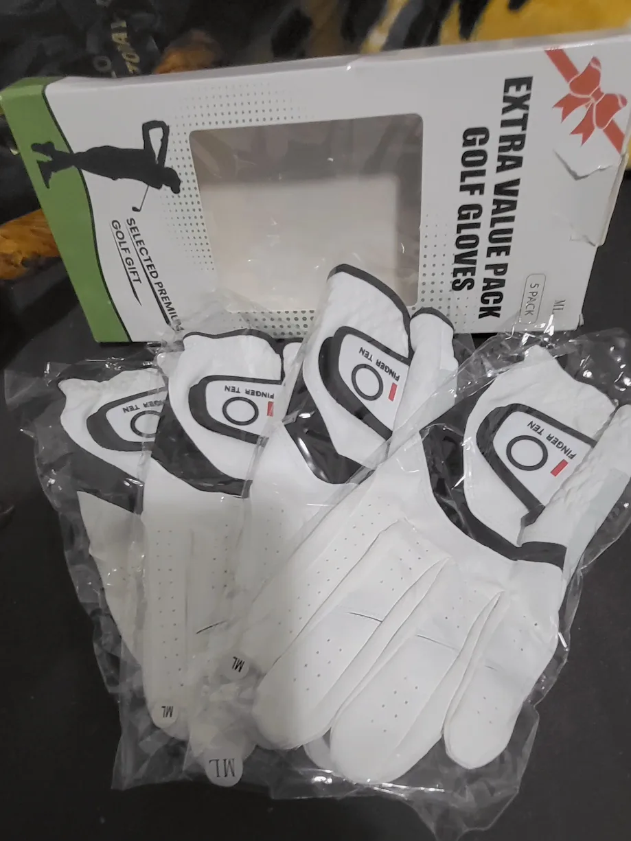 New Finger Ten Golf Gloves - Left, Extra Value Pack (Size ML) thumbnail