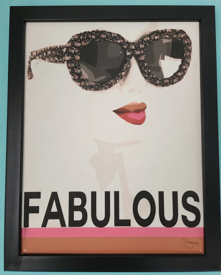 Framed 'Fabulous' Wall Art thumbnail