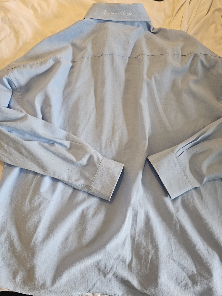 Light Blue Button-Up Shirt (oversize fit) - photo 2