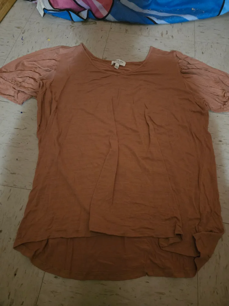Style & Co. Brown Top - Size Large thumbnail