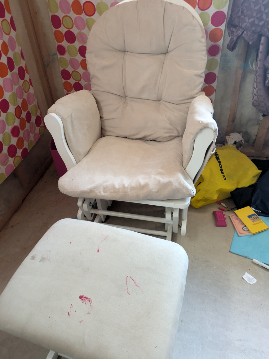 Glider Rocking Chair and Ottoman