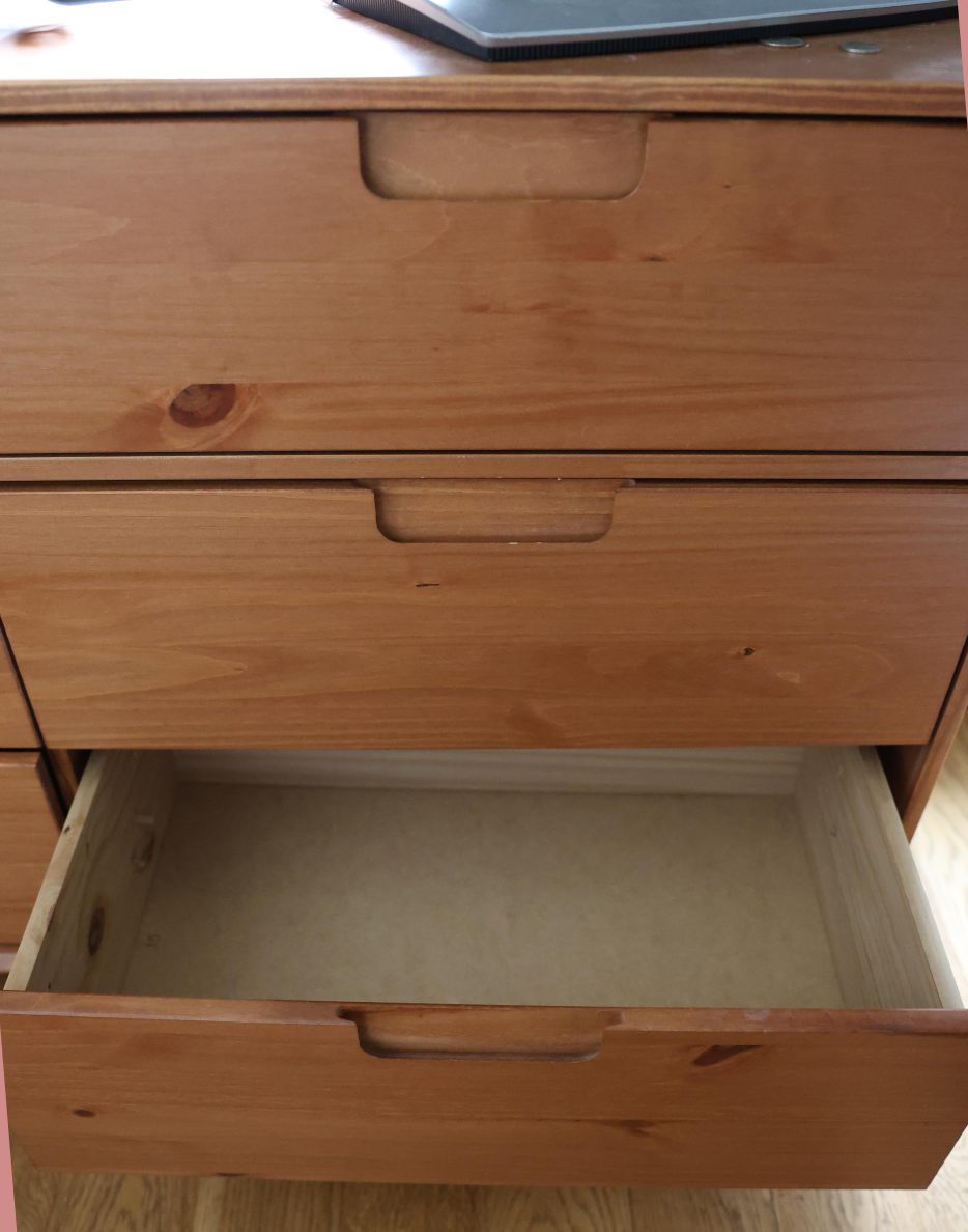 Wooden 6-Drawer Dresser