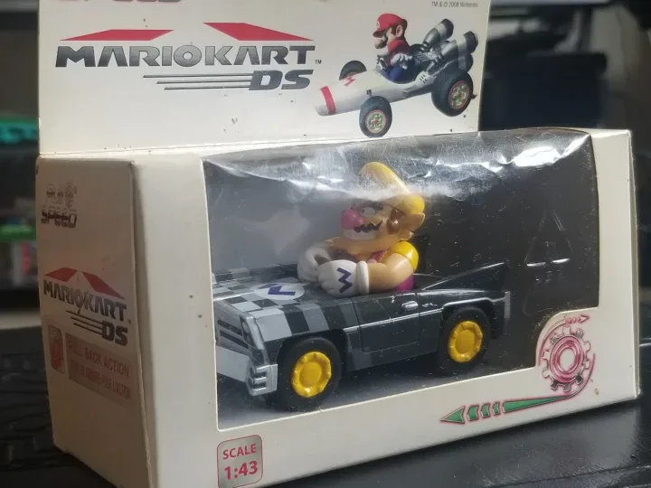 NEW Nintendo Mario Kart Wario Pull Race Car thumbnail