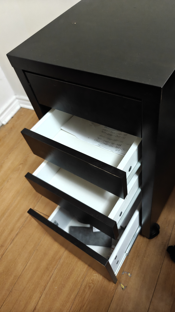 IKEA MICKE Black-Brown Drawer Unit - photo 3