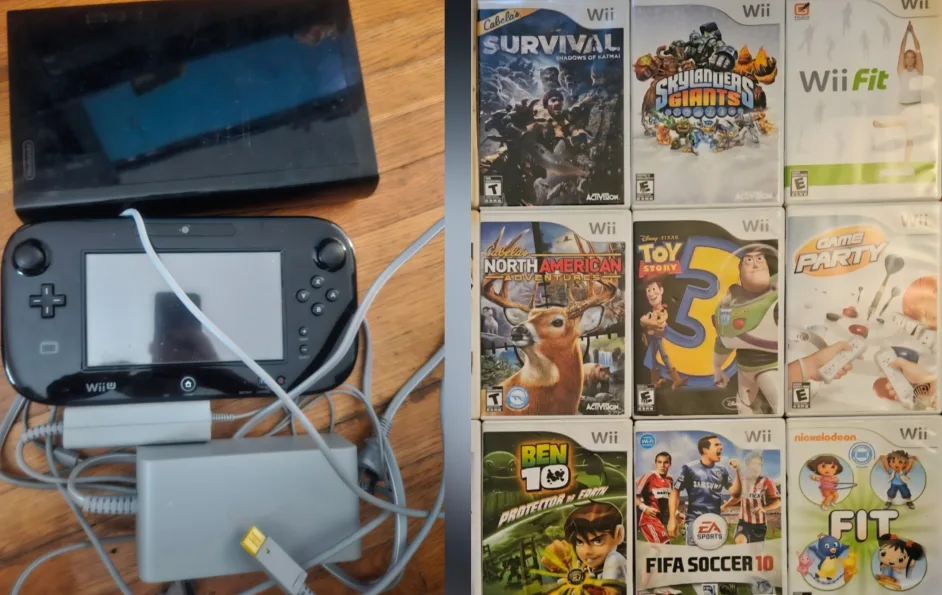 Nintendo Wii U Console + Games thumbnail